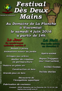 Festival des deux mains au domaine de la Planche